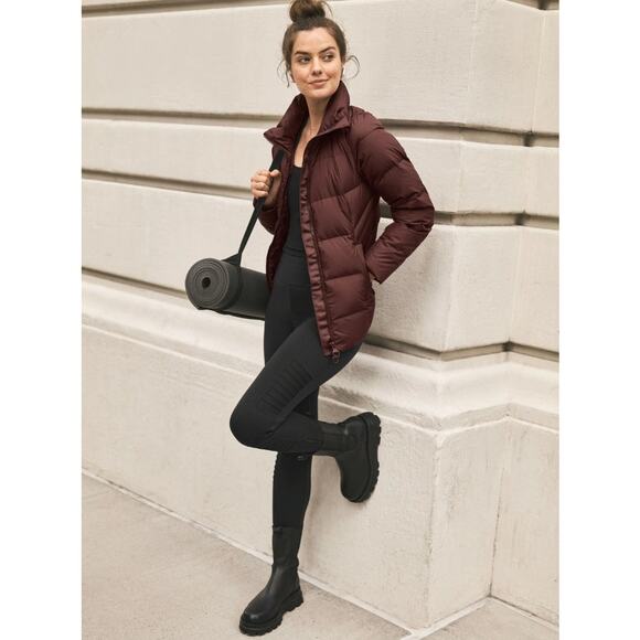 Athleta High Rise Delancey Moto Tight Athletic Leggings Black Women's Medium - Picture 3 of 7